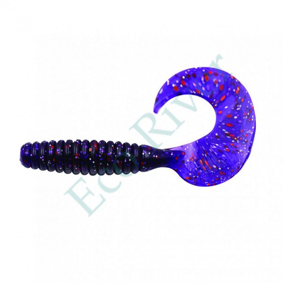 Твистер Yaman PRO Spiral, р.4 inch, цвет #08 - Violet (уп.5 шт)