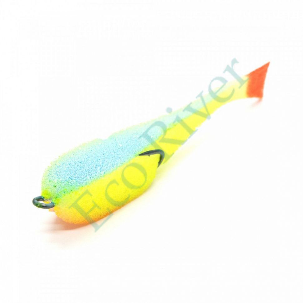 Поролоновая рыбка YAMAN на двойнике, р. 110 мм, цвет 26 UV (5 шт.)
